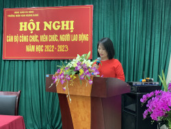 Hội nghị cán bộ, công chức, viên chức, người lao động năm học 2022 - 2023